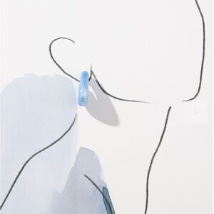 Anthropologie Looped Resin Hoop Earrings - NWT